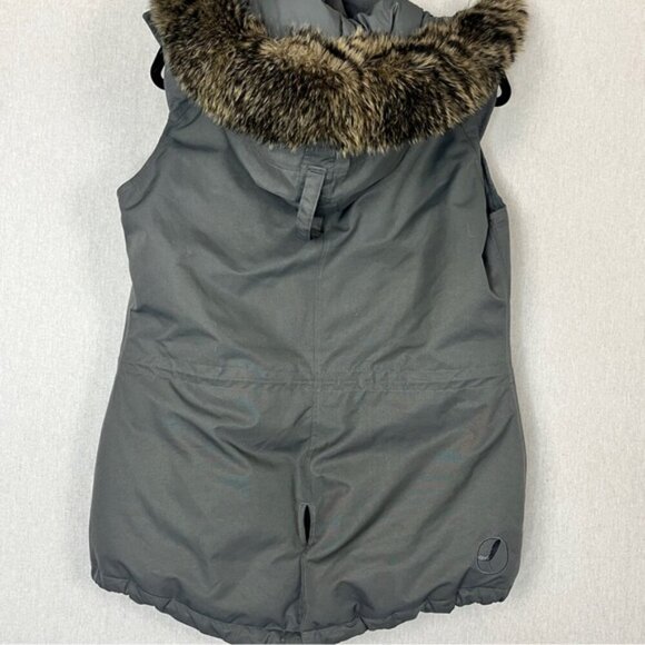 Community Aritzia down filled Parka removable hoodie vest Sz L - Picture 2 of 14
